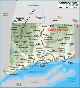 Map of Connecticut