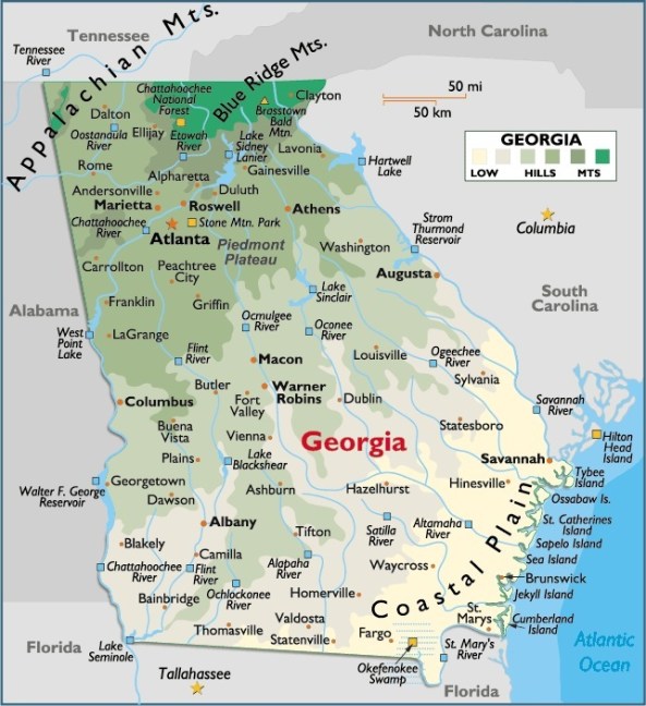 Map of Georgia