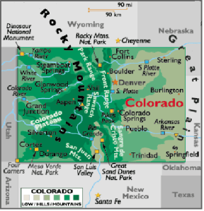 Map of Colorado