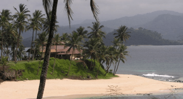 Sao Tome - Local oceanfront